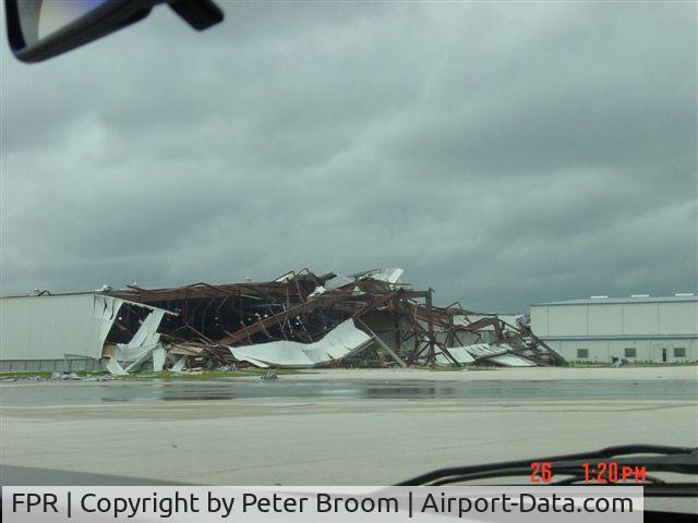 St Lucie County International Airport (FPR) - Hanger @ KFPR after Tornado visit