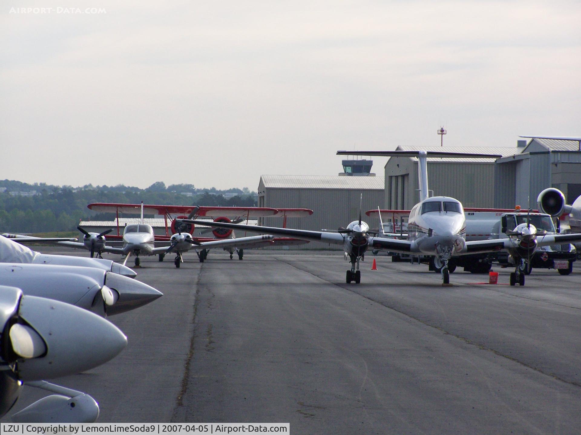 Gwinnett County - Briscoe Field Airport (LZU) - This area is full of aircraft.
