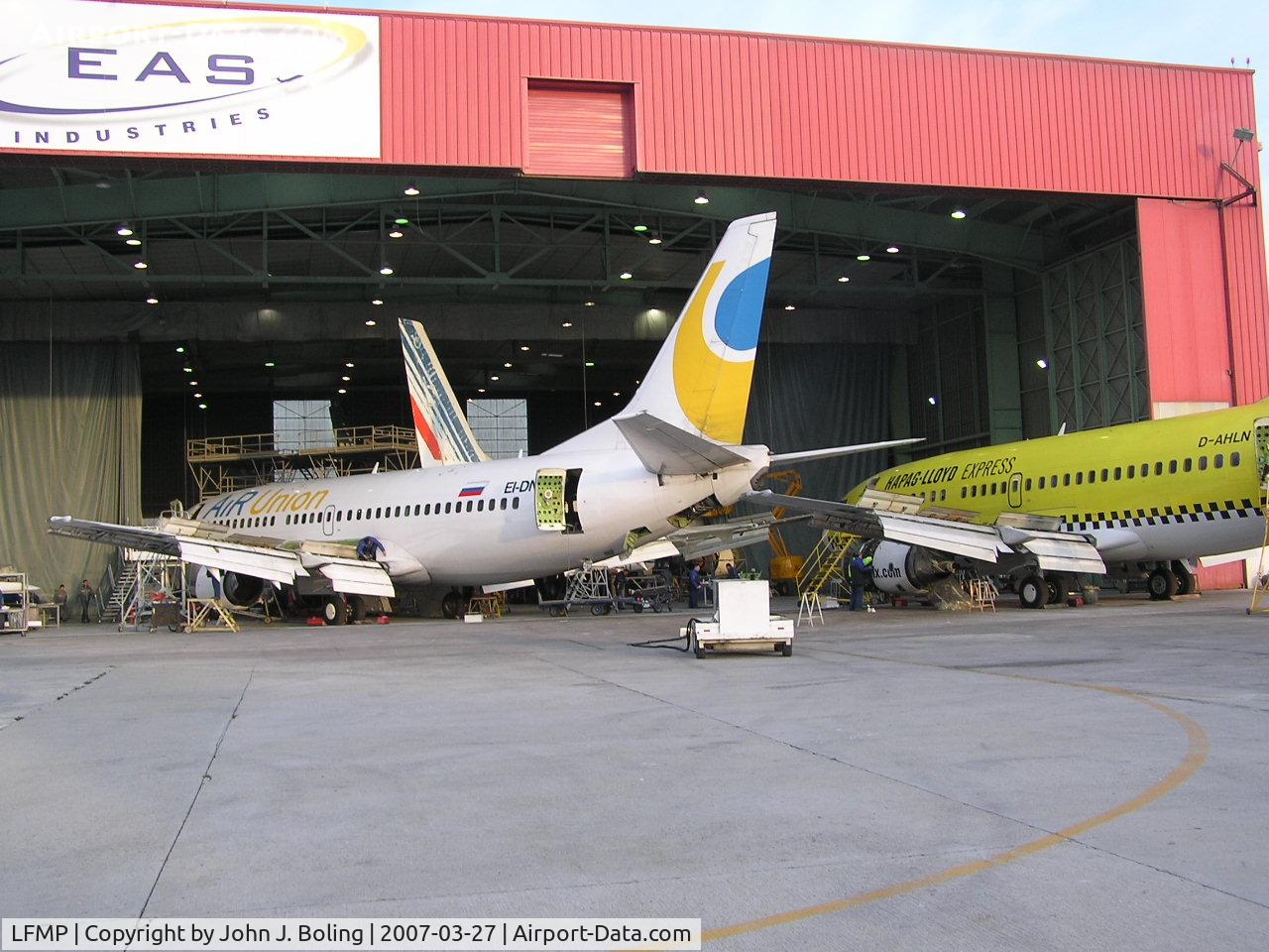 Perpignan Rivesaltes Airport, Perpignan France (LFMP) - EAS Maintenance base at Perpignan, France