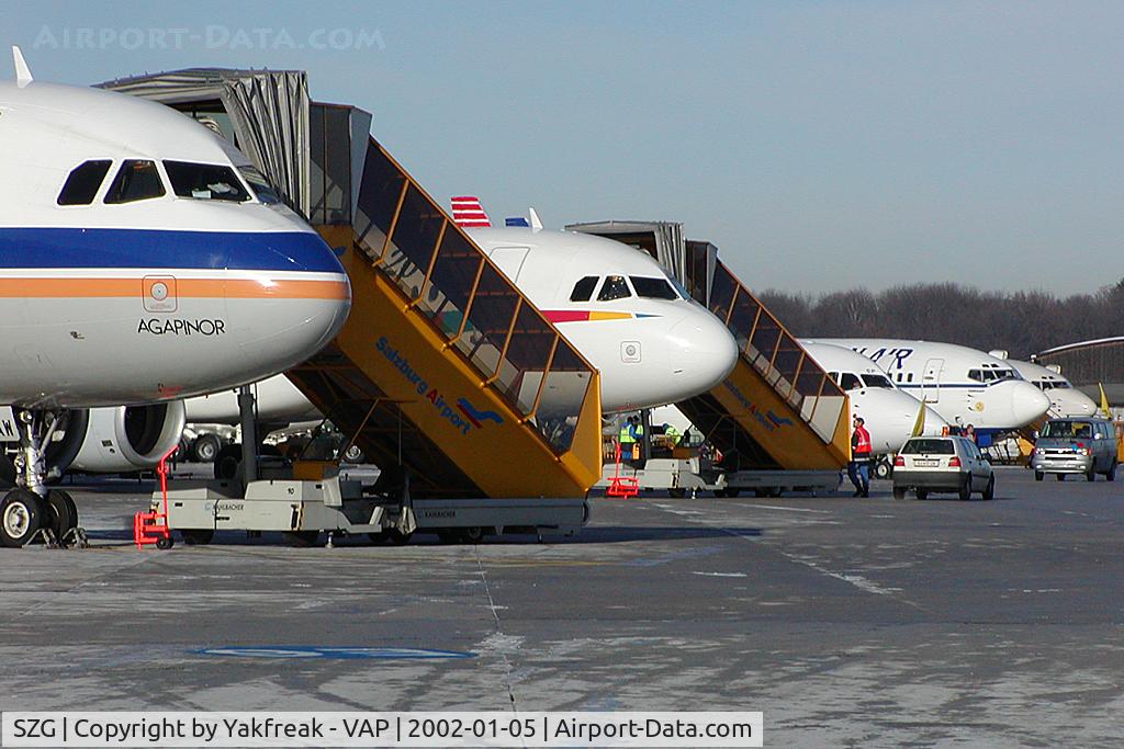 Salzburg Airport, Salzburg Austria (SZG) - ramp overview
