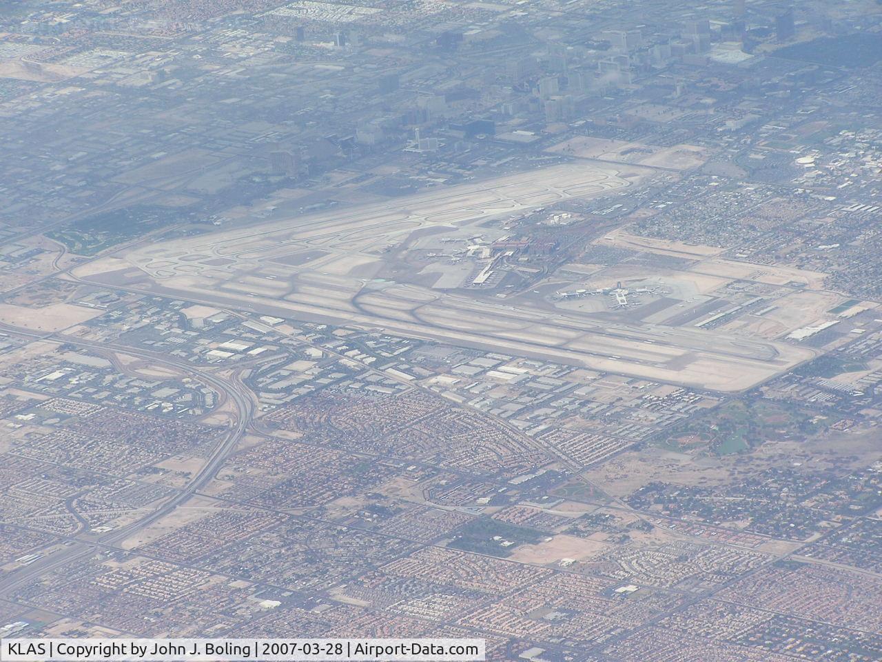 Harry Reid International Airport (LAS) - McCarran International Airport, Las Vegas, Nevada from FL280