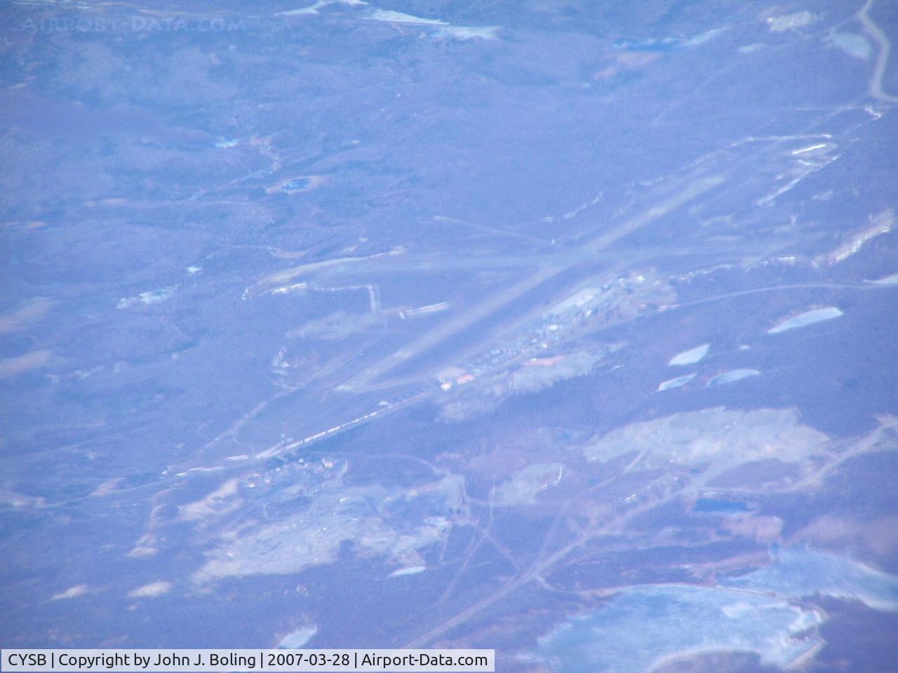 Sudbury Airport (Greater Sudbury Airport), Greater Sudbury, Ontario Canada (CYSB) - Sudbury Airport, Ontario, Canada from FL280