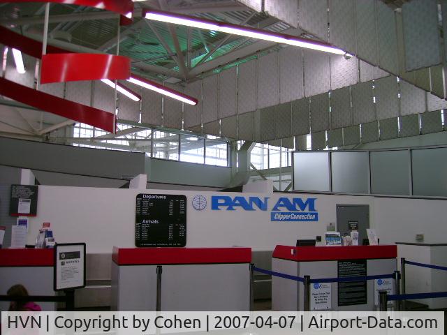 Tweed-new Haven Airport (HVN) - the new check-in for the new Pan Am flights