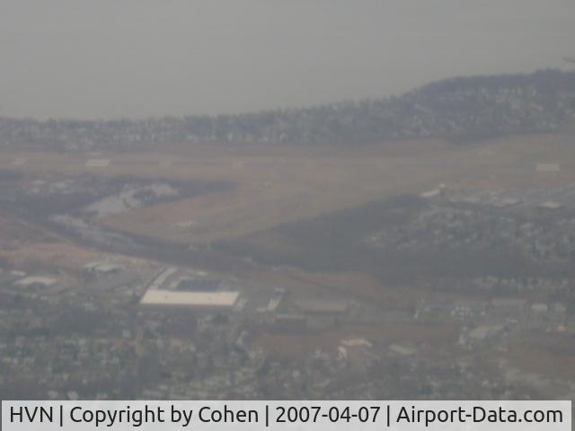 Tweed-new Haven Airport (HVN) - overview of HVN from an DeHavilland aircraft