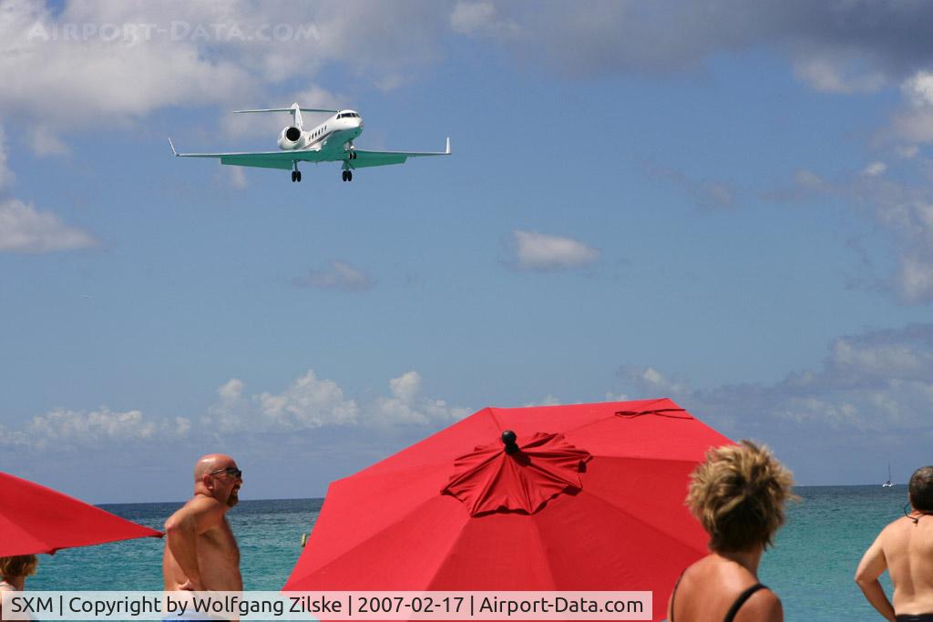 Princess Juliana International Airport, Philipsburg, Sint Maarten Netherlands Antilles (SXM) - Gulf over Beach