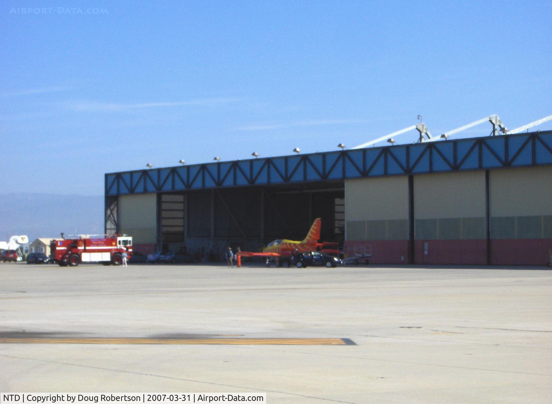Point Mugu Nas (naval Base Ventura Co) Airport (NTD) - N39LW as NX39LW Aero Vodochody L-39 Super Delfin (Albatros)-FIRECAT, Walter Titan 3,306 lb st turbojet at ex-VP-65 hangar. NBVC 2007 Airshow performer