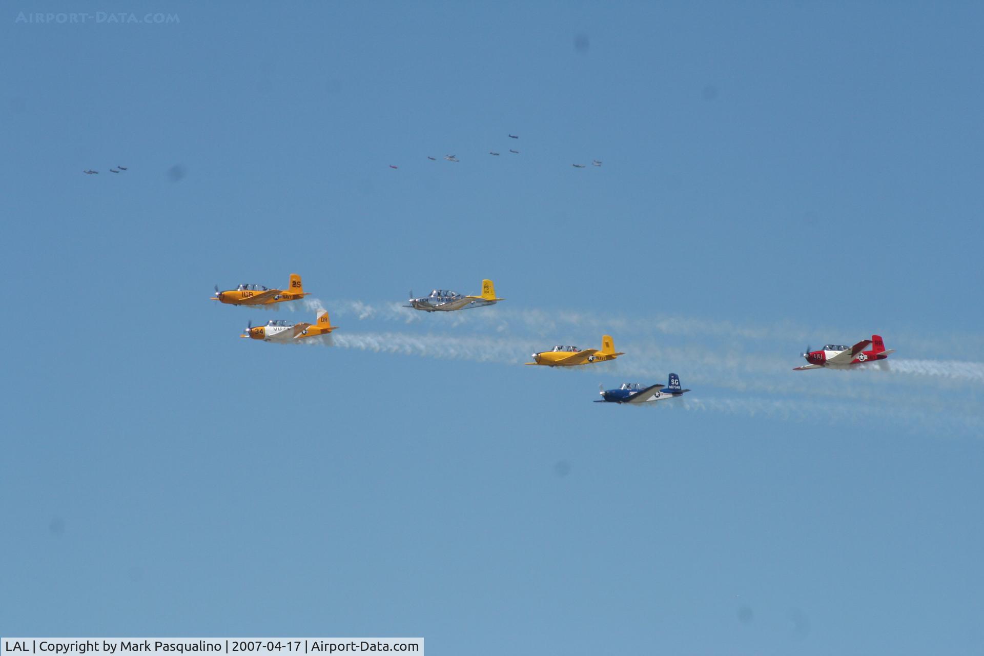 Lakeland Linder Regional Airport (LAL) - T-34 formation flyby