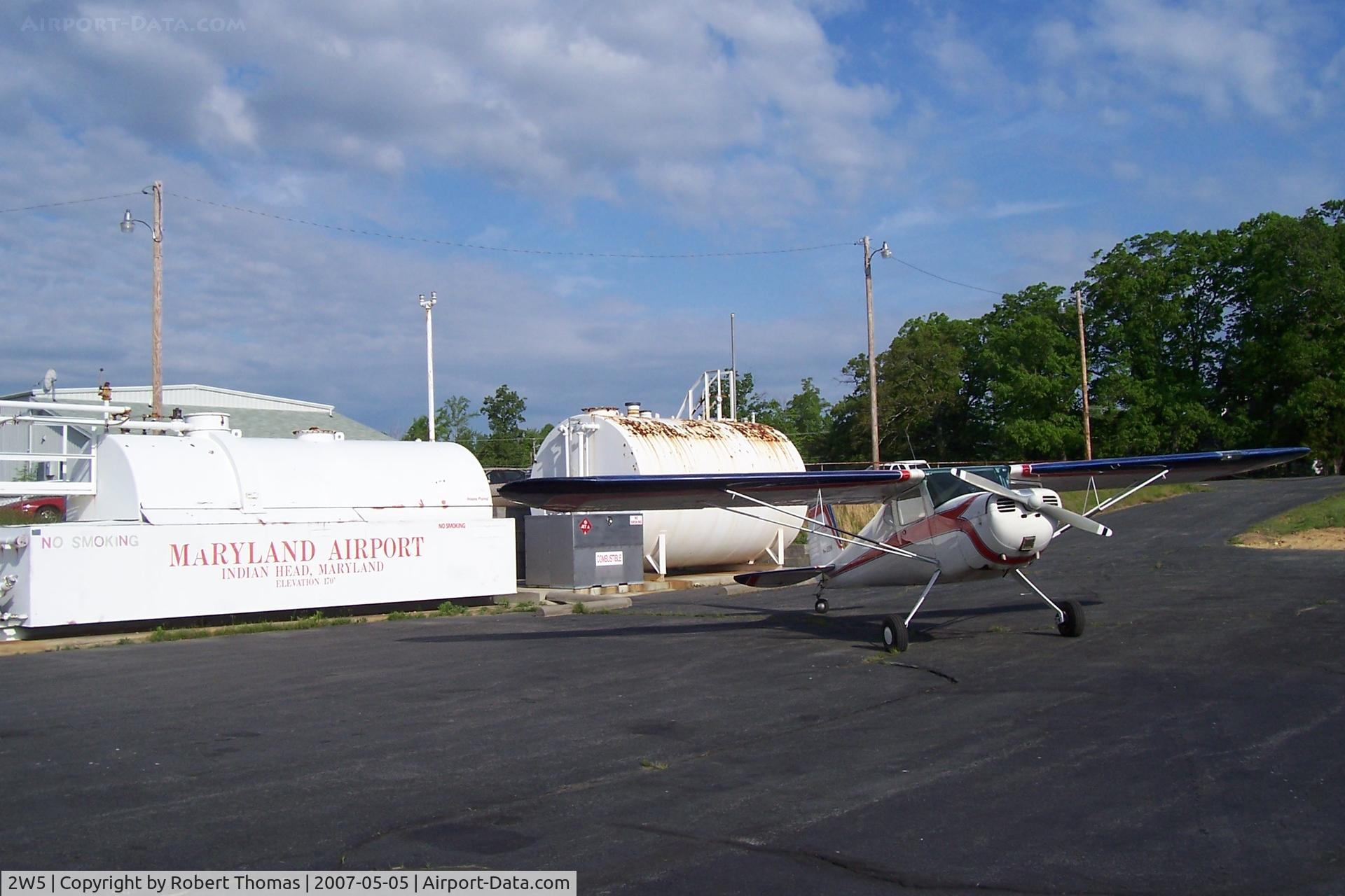 Maryland Airport (2W5) - Maryland Airport with 1947 Cessna 140