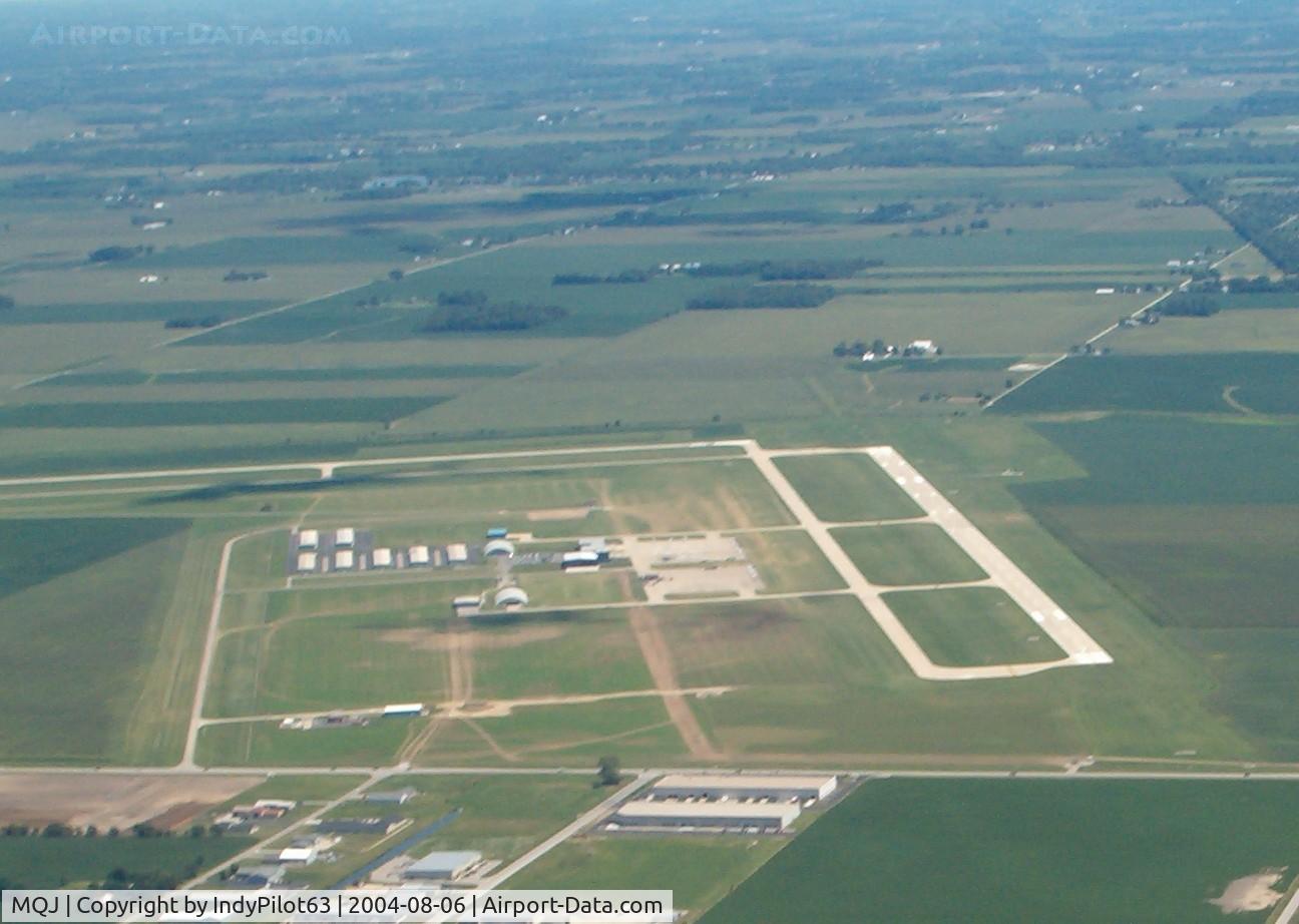 Indianapolis Regional Airport (MQJ) - Looking east towards the airfield and runway 7.