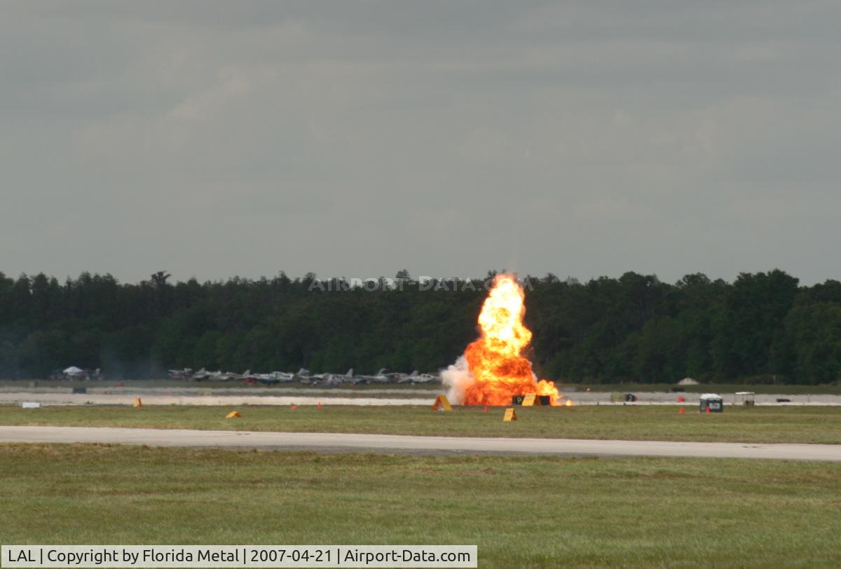 Lakeland Linder Regional Airport (LAL) - pyros during P-51 demo
