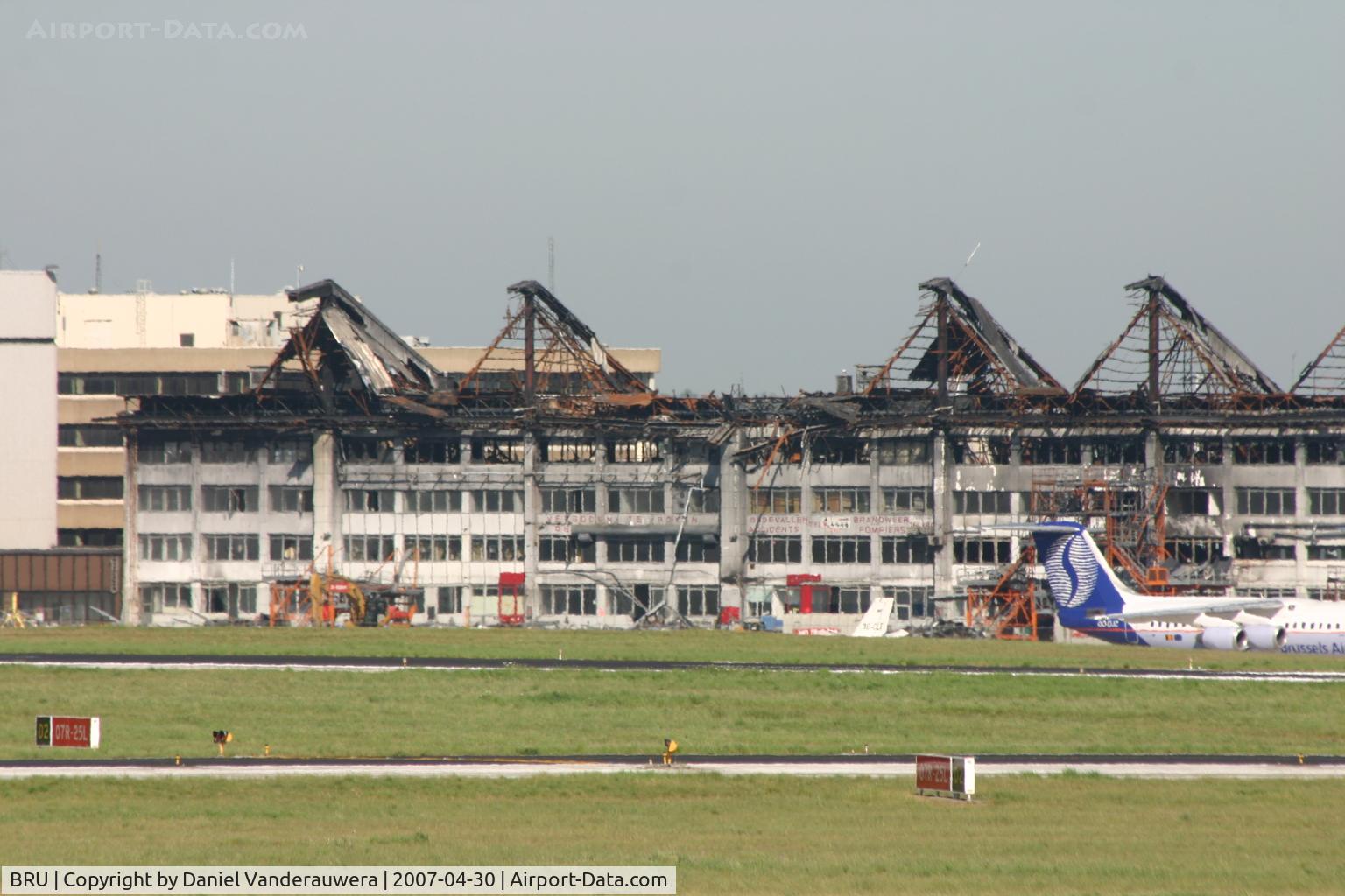 Brussels Airport, Brussels / Zaventem   Belgium (BRU) - Hangar 40 - one year after the fire