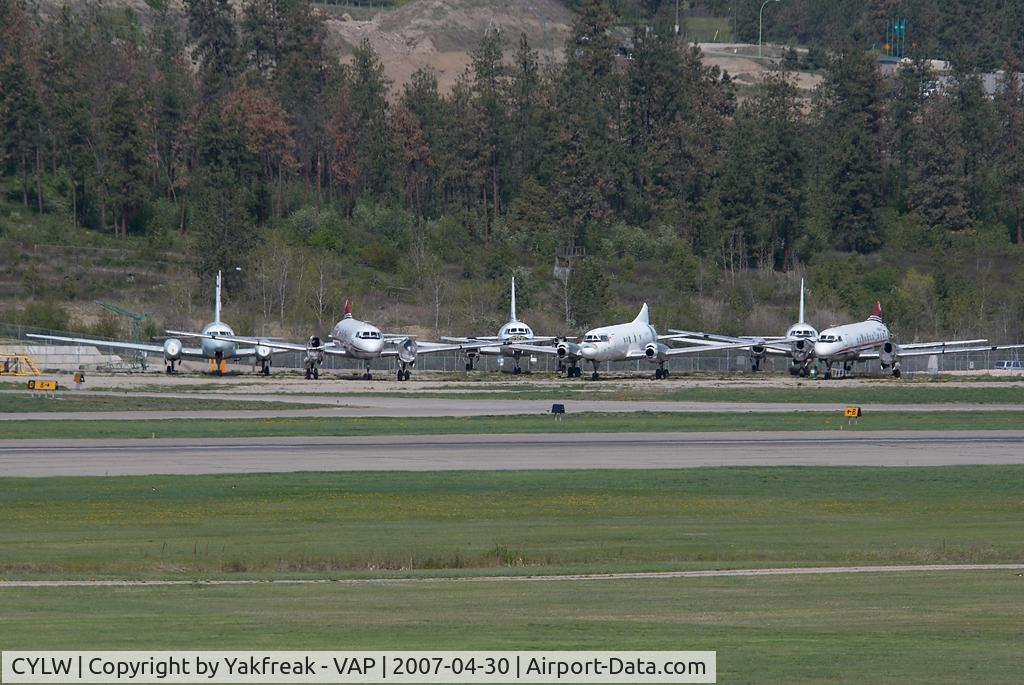 Kelowna International Airport, Kelowna, British Columbia Canada (CYLW) - Some stored Convairs