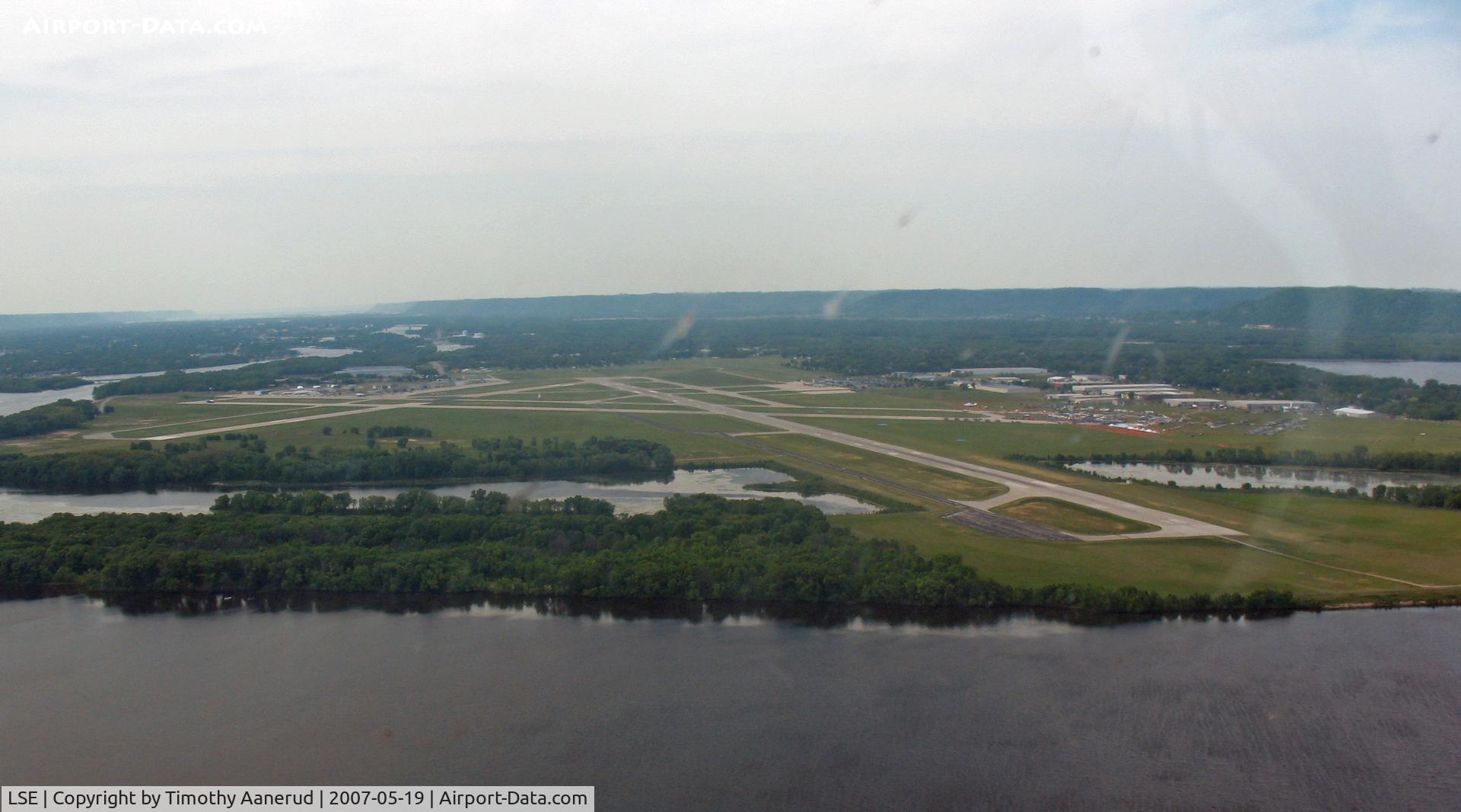 La Crosse Municipal Airport (LSE) - From the north