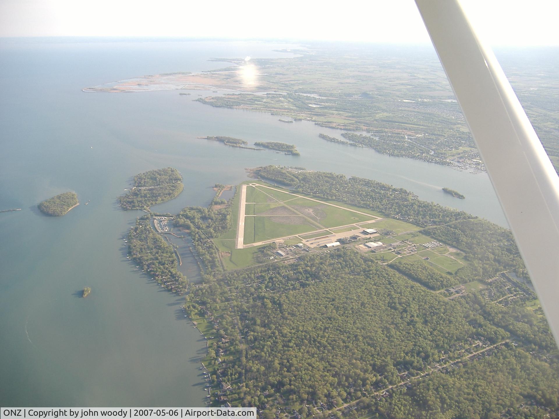 Grosse Ile Municipal Airport (ONZ) - overview looking southwest