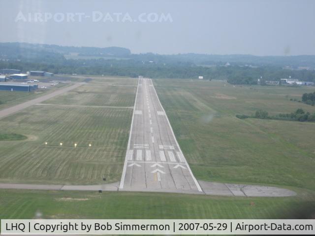 Fairfield County Airport (LHQ) - Short final for 28