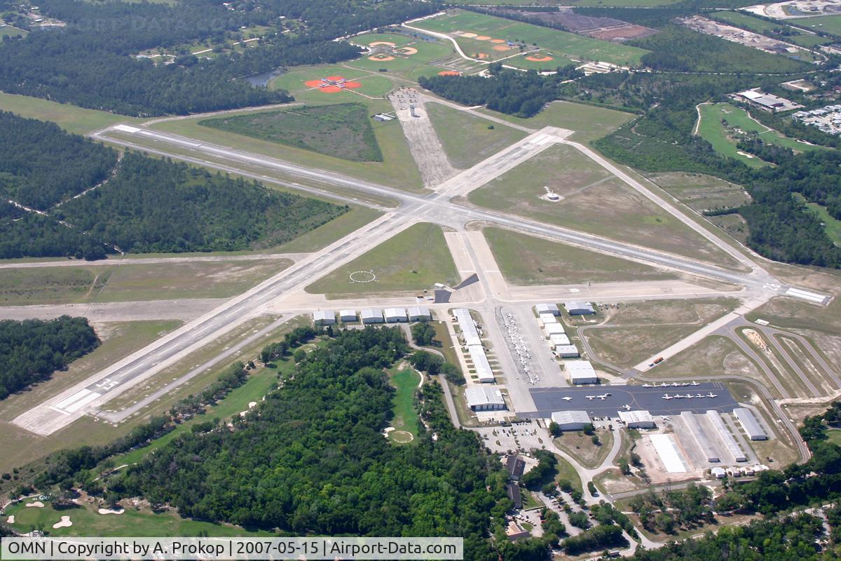 Ormond Beach Municipal Airport (OMN) - Overview of Ormond Beach Airport with its VORTAC