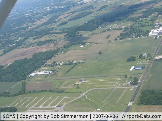 Buckeye Airport (9OA5) - From about 2500' near Buckeye Lake, OH