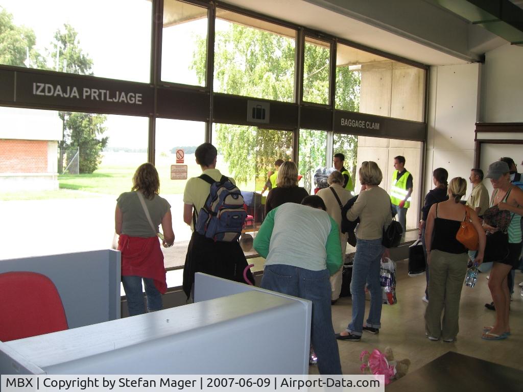 Maribor Airport, Maribor Slovenia (MBX) - Baggage Claim at MBX