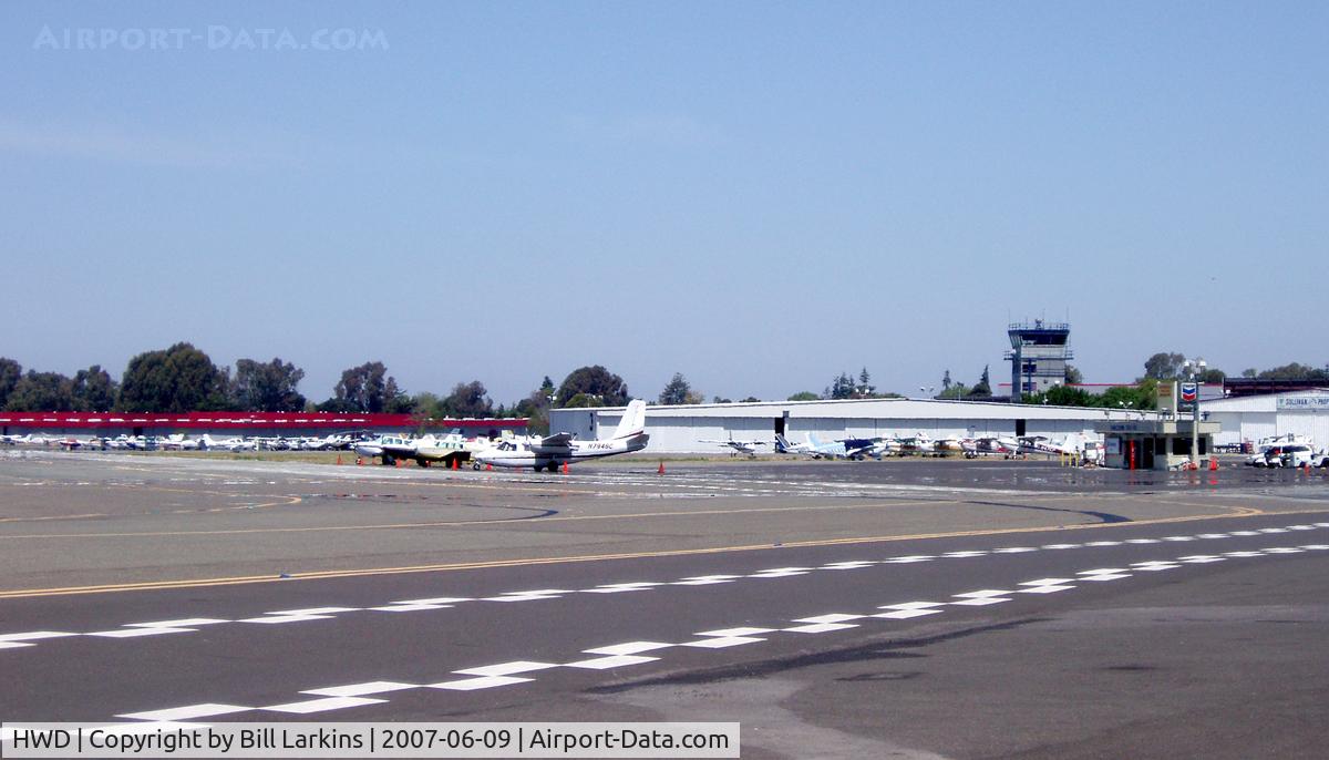 Hayward Executive Airport (HWD) - NW area of airport. The jagged lines are for an auto lane.