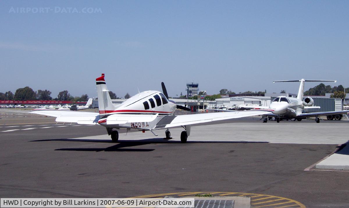 Hayward Executive Airport (HWD) - Hangar area and Tower in background
