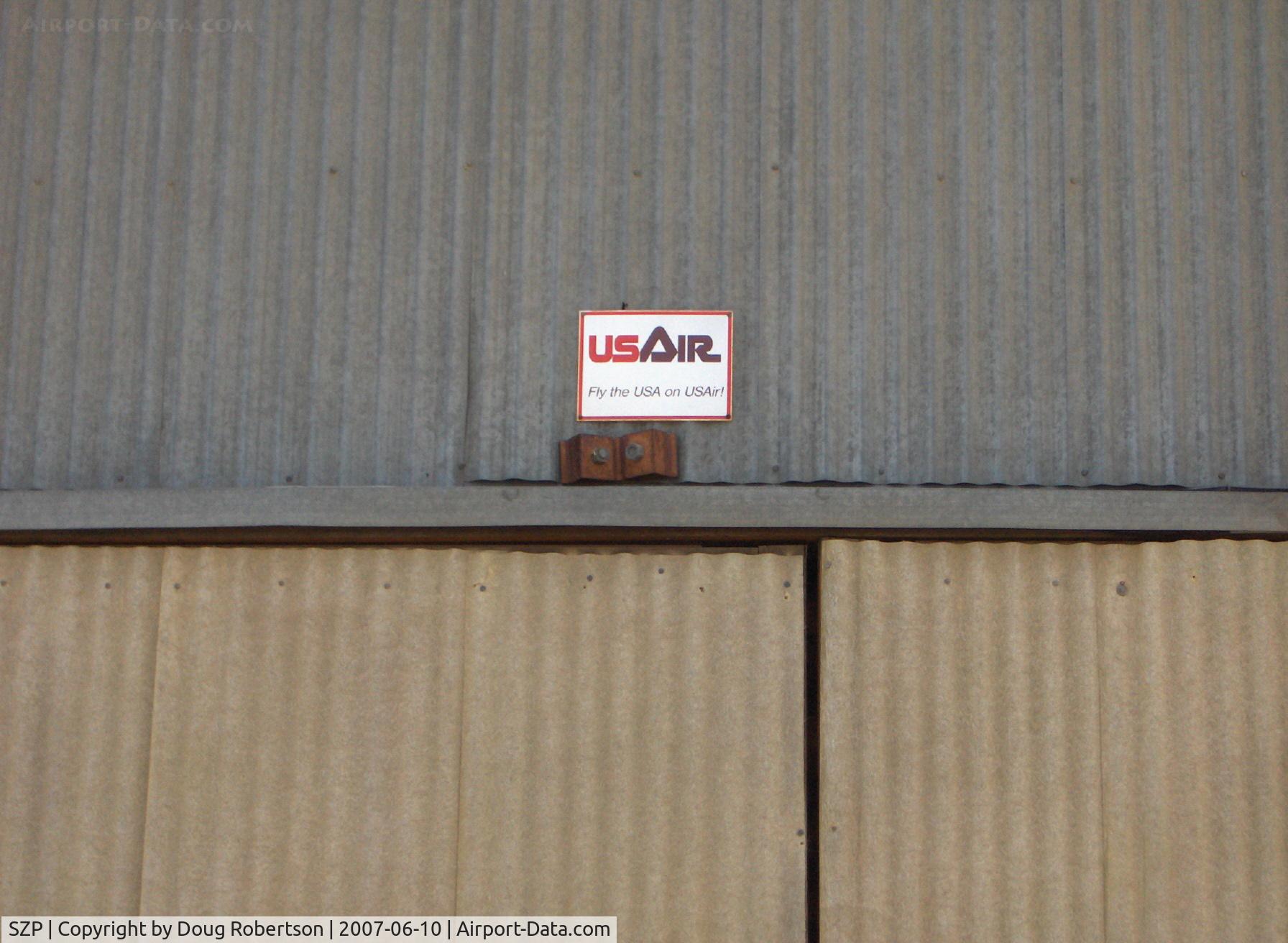 Santa Paula Airport (SZP) - USAIR-Fly the USA on USAir!, retired Captain's Hangar-Wright Taxi