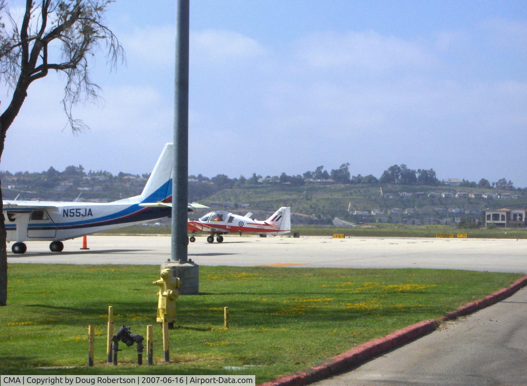 Camarillo Airport (CMA) - N540BD 1973 Scottish Aviation BULLDOG, Lycoming IO-360-A1B6 200 Hp at Channel Islands Aviation ramp