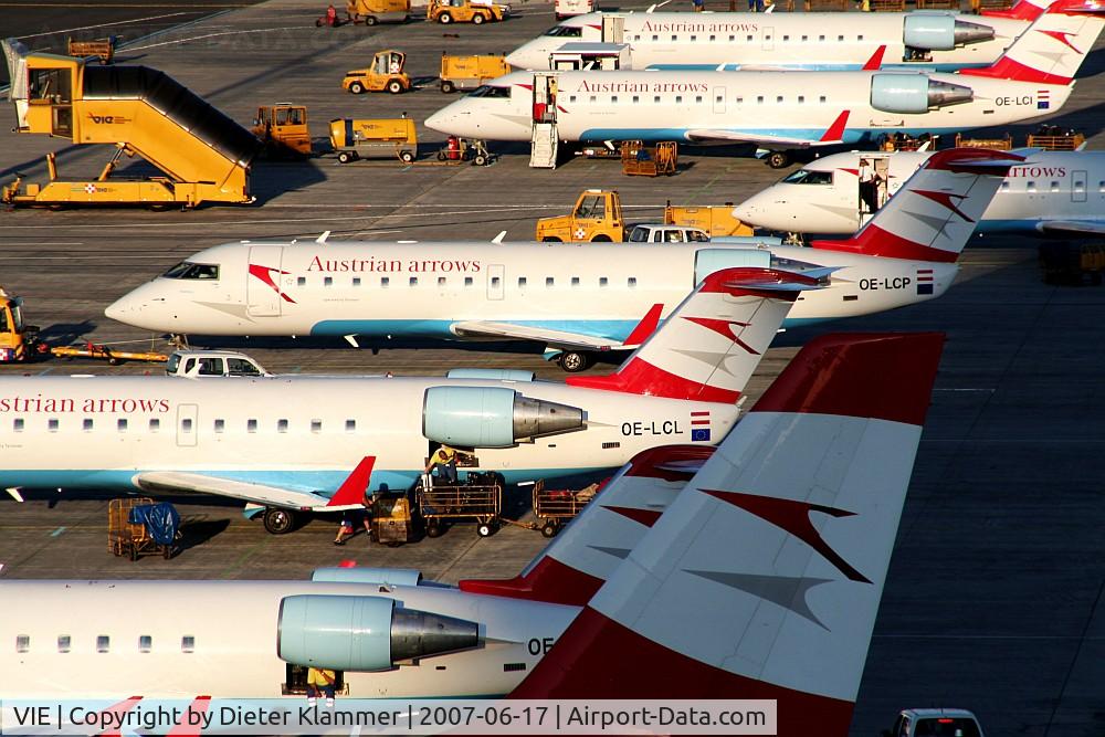 Vienna International Airport, Vienna Austria (VIE) - Austrian off new apron