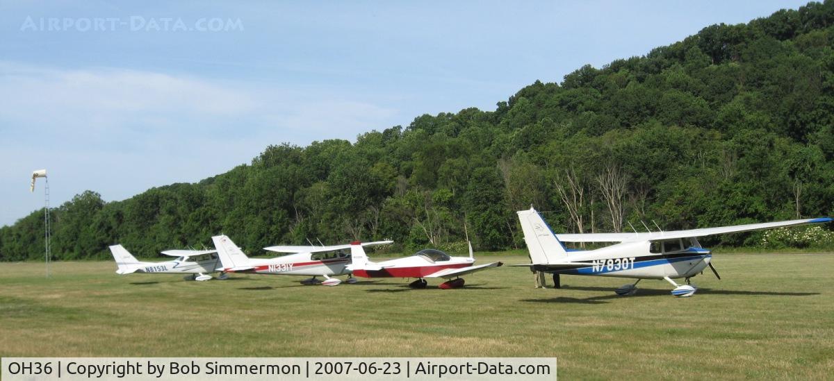 Riverside Airport (OH36) - Hardin County's flight of four at Riverside breakfast fly-in