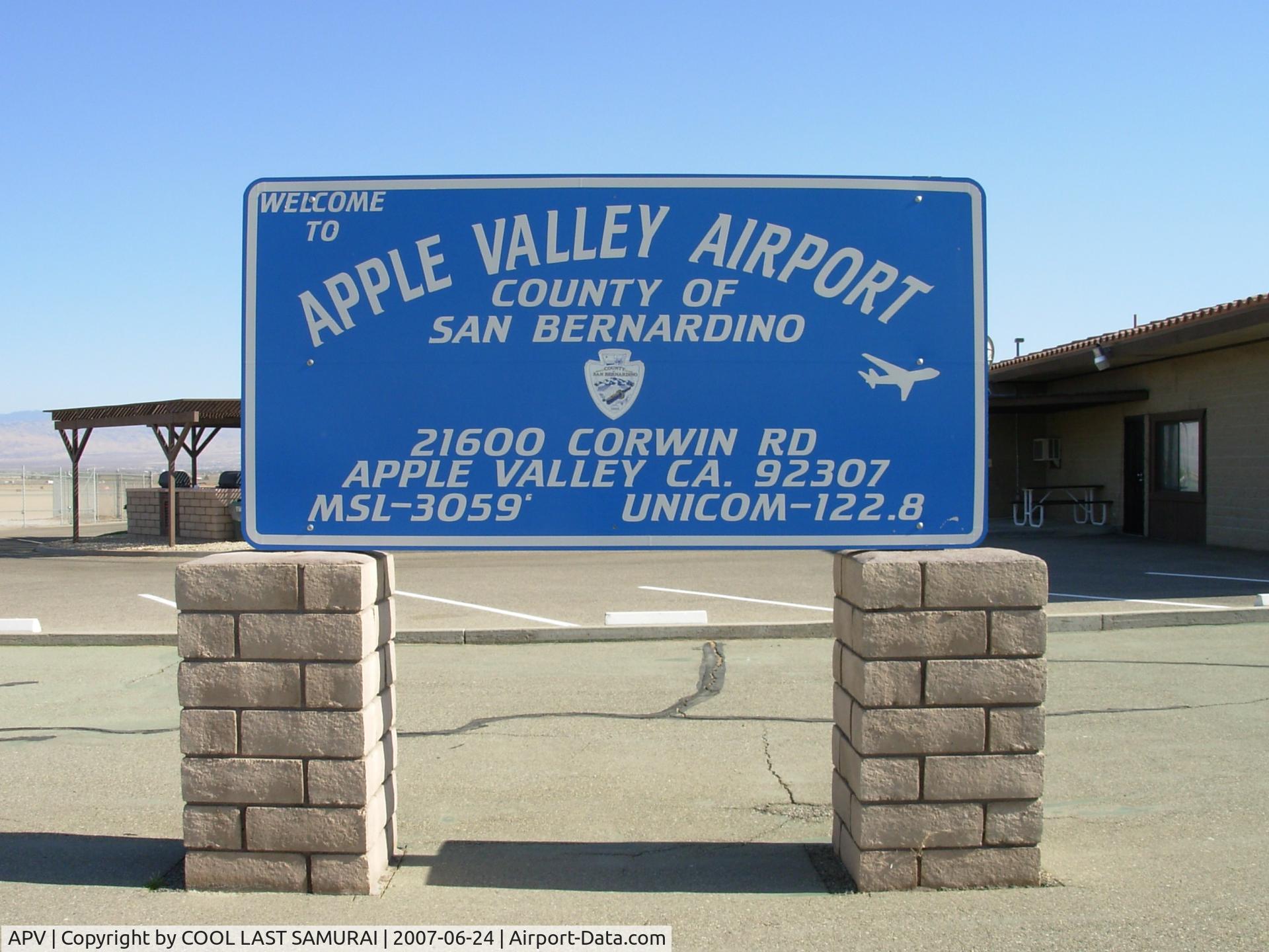 Apple Valley Airport (APV) - Airport Sign