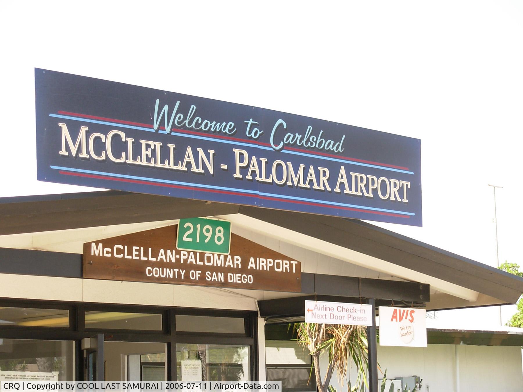 Mc Clellan-palomar Airport (CRQ) - Mc Clellan-Palomar Airport Terminal