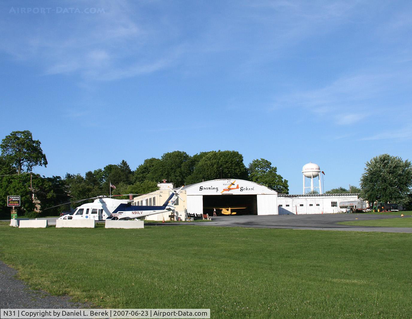 N31 Airport - Kutztown Airport offers sailplane lessons over PA Dutch country.