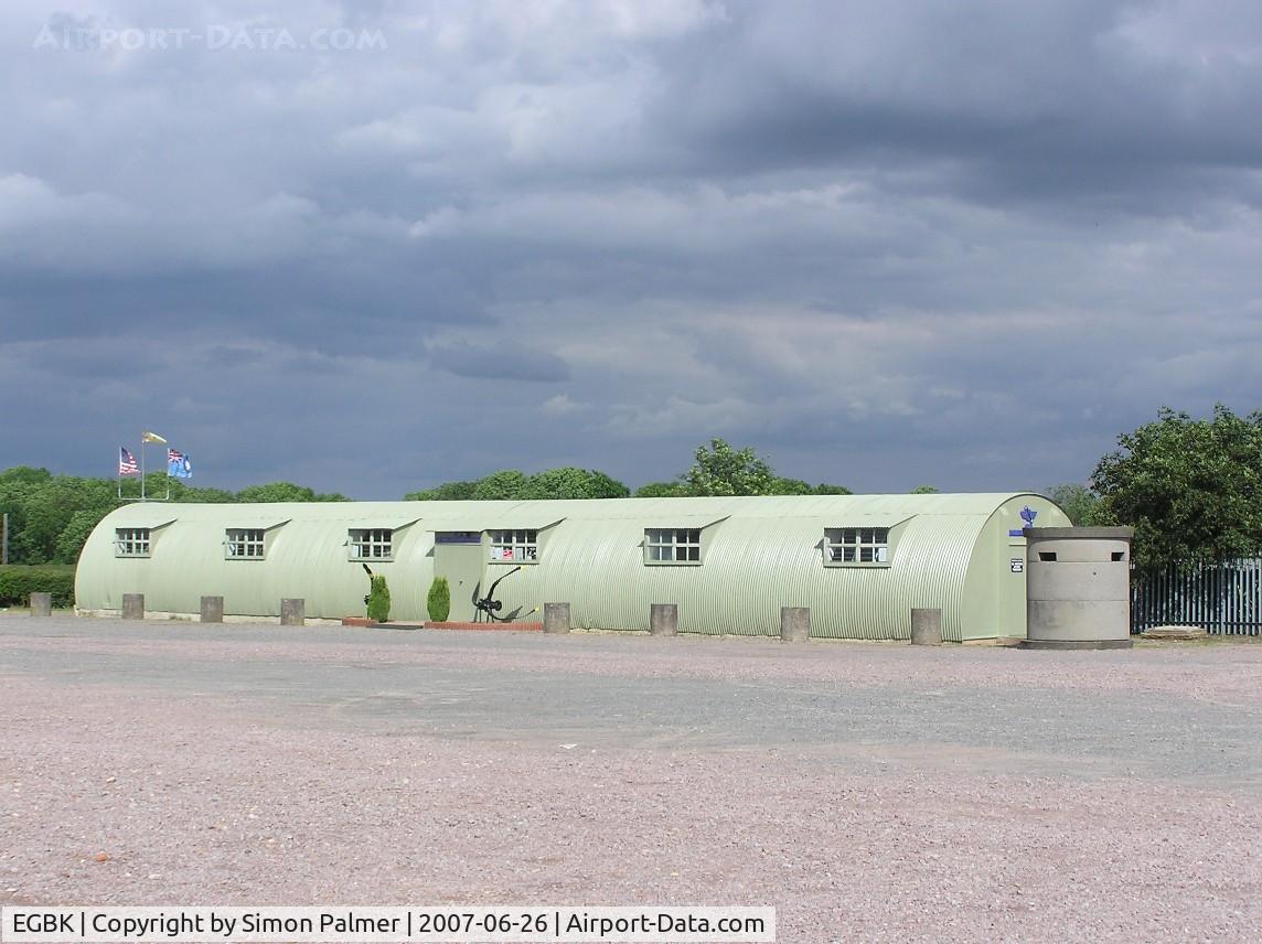 Sywell Aerodrome Airport, Northampton, England United Kingdom (EGBK) - Museum building at Sywell Aerodrome