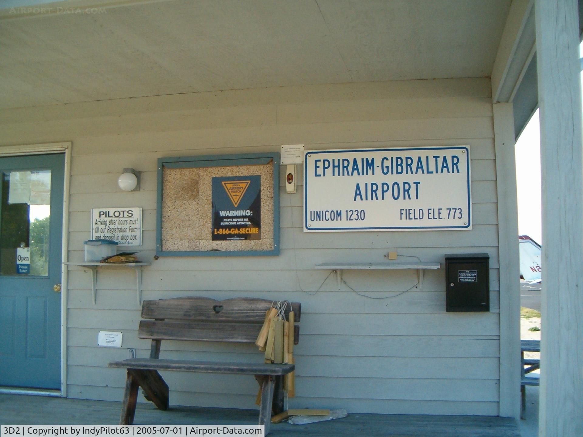 Ephraim-gibraltar Airport (3D2) - FBO building