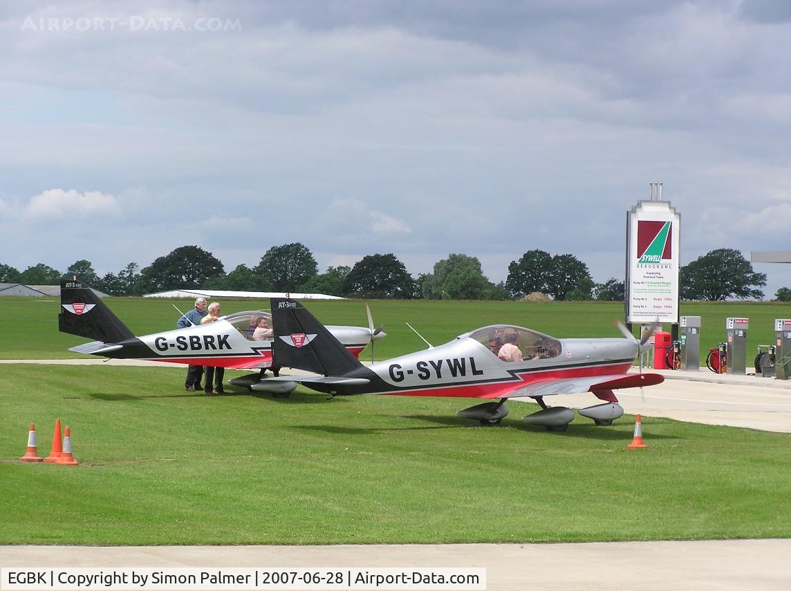 Sywell Aerodrome Airport, Northampton, England United Kingdom (EGBK) - Flying club aircraft at Sywell