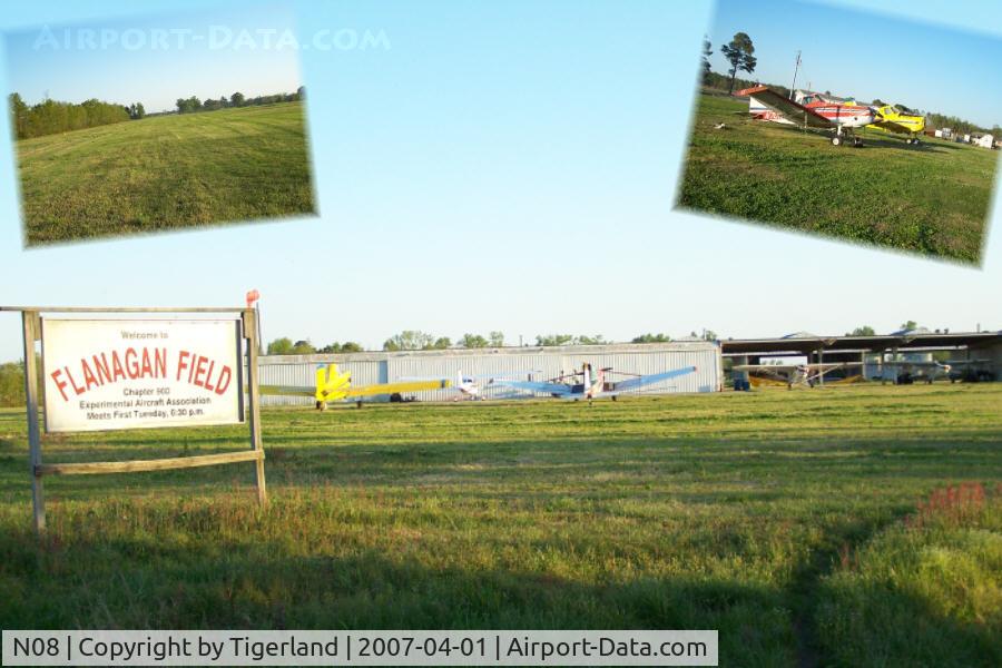 Flanagan Field Airport (N08) - Pvt. airport.  The dogs that greeted me were friendly.