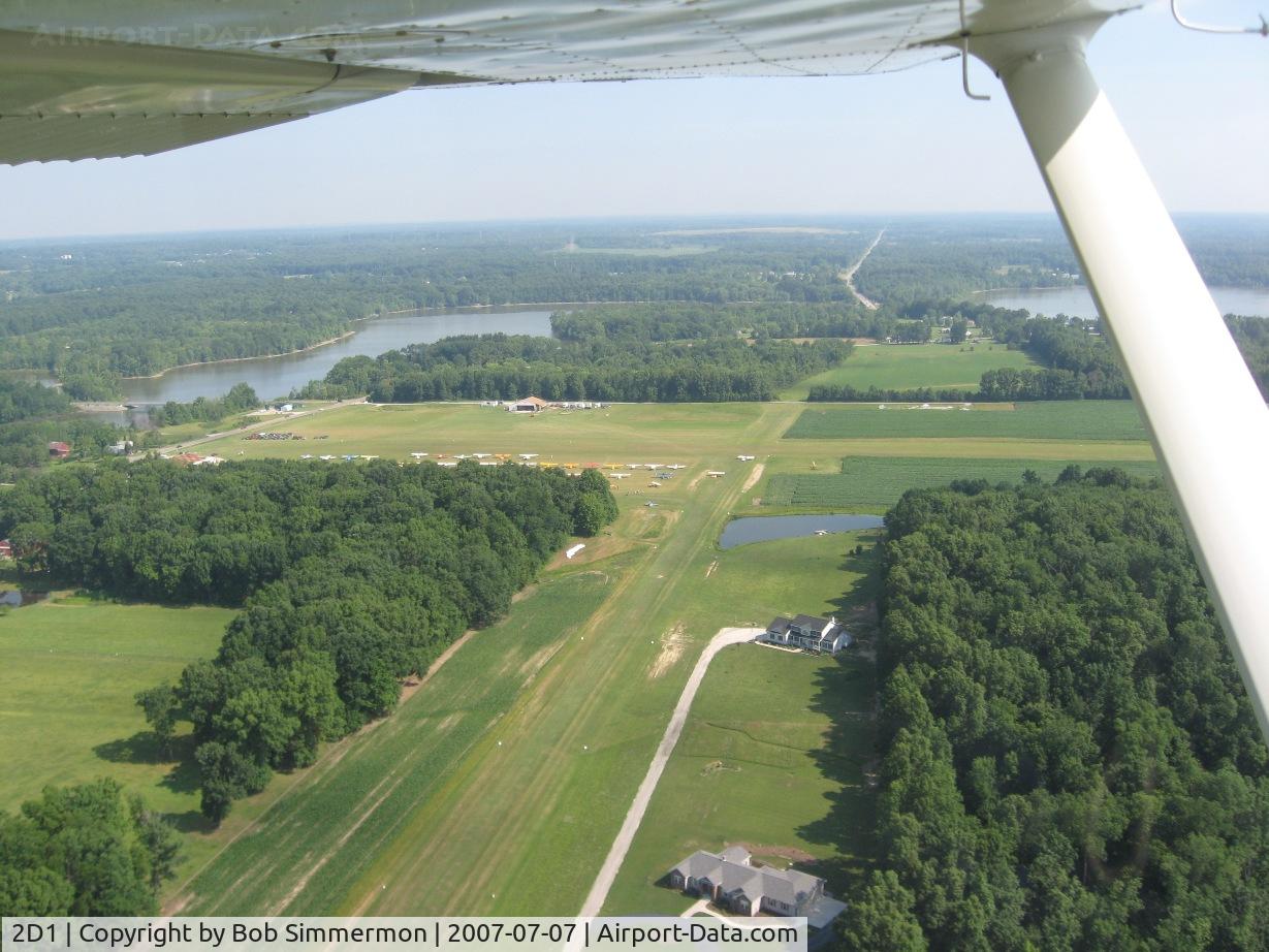 Barber Airport (2D1) - Downwind for 27, looking up 36 at Alliance, OH