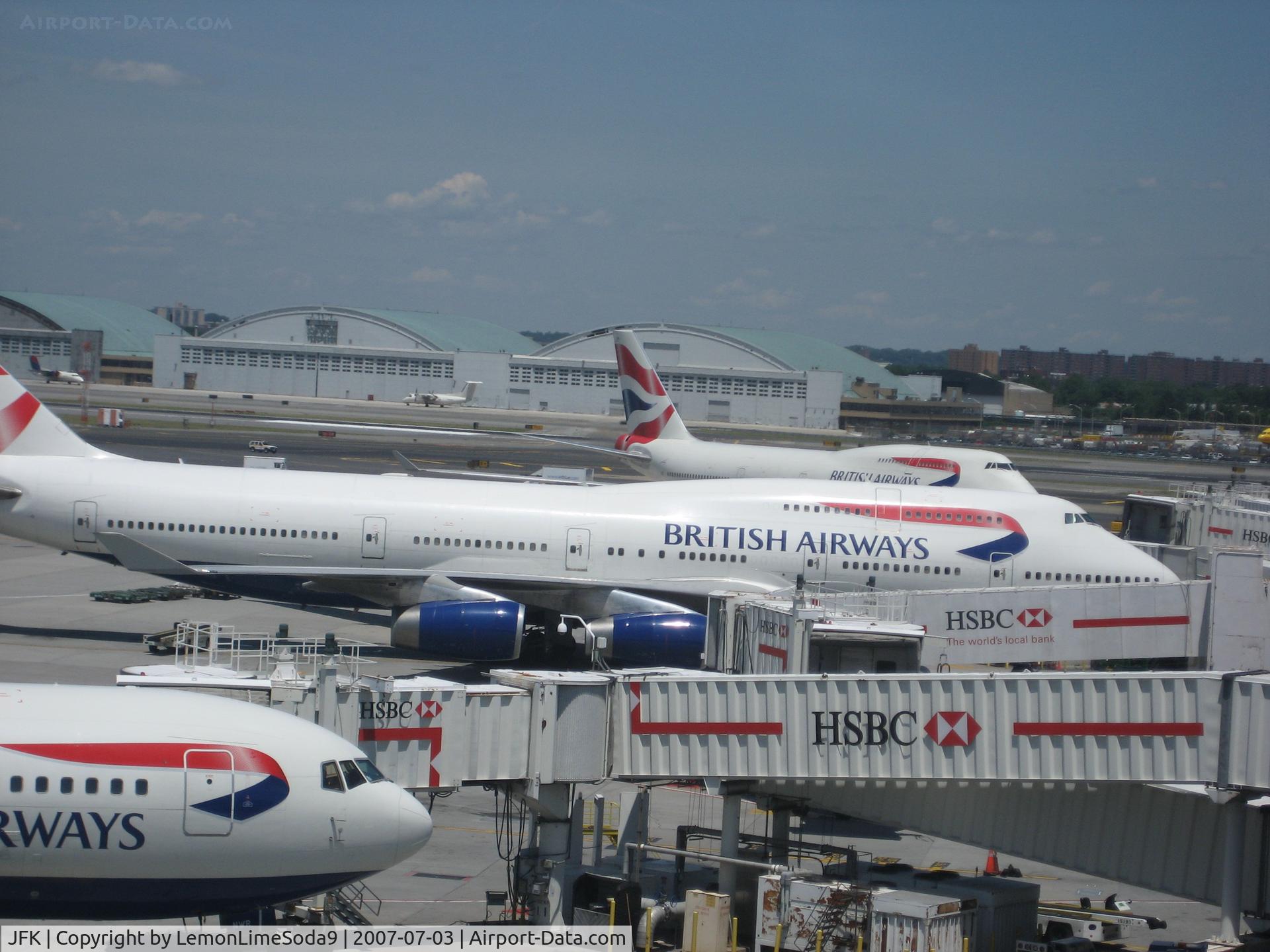 John F Kennedy International Airport (JFK) - On the Air Train going around JKF.