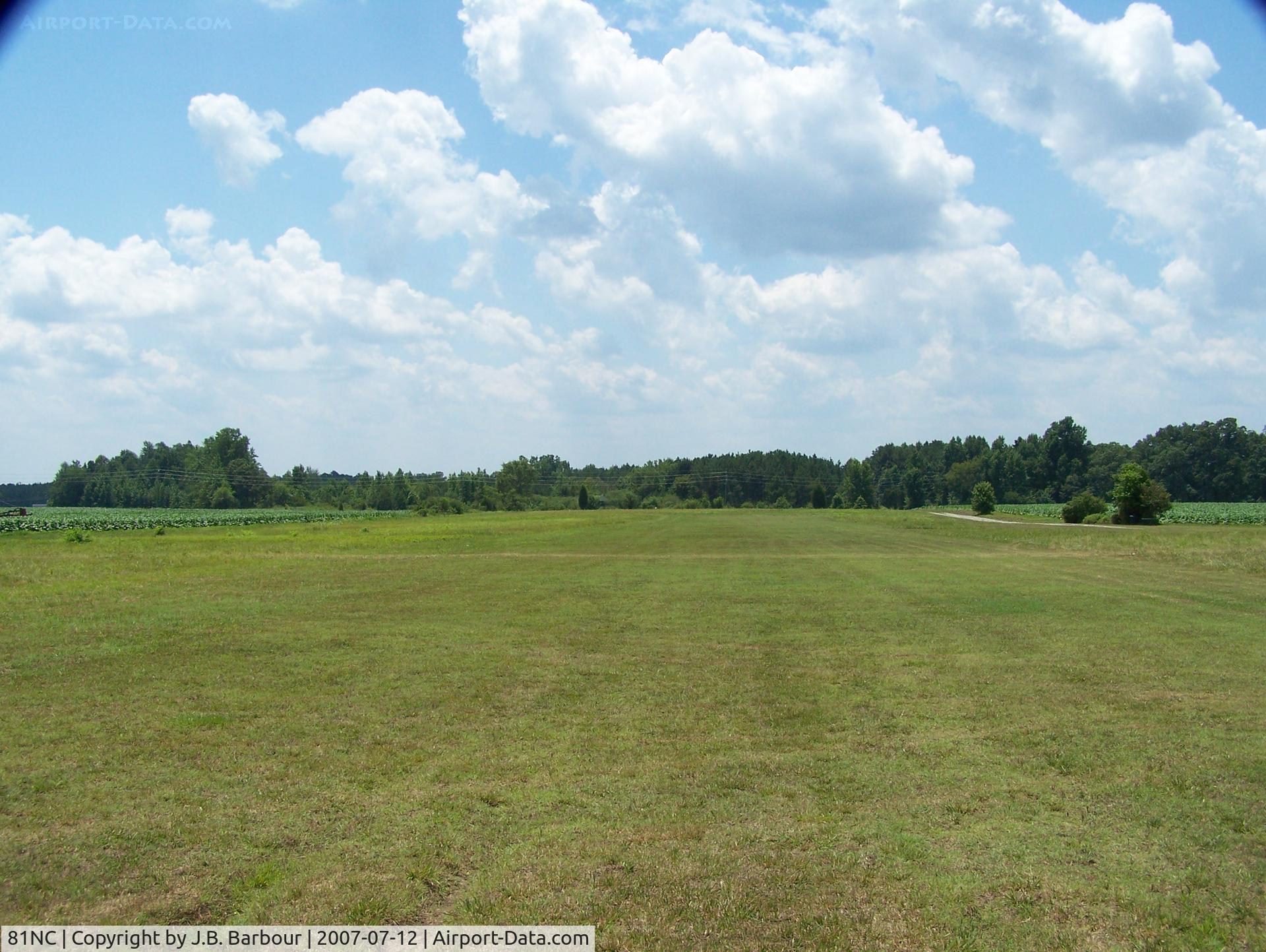 Cox Field Airport (81NC) - Nothing here but a turf pad surrounded by fields