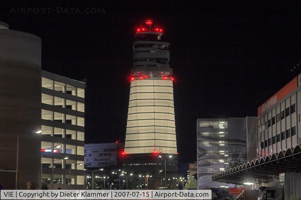 Vienna International Airport, Vienna Austria (VIE) - night shot