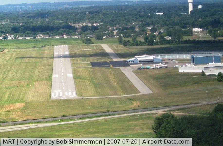 Union County Airport (MRT) - Final for 27 at Marysville, OH.