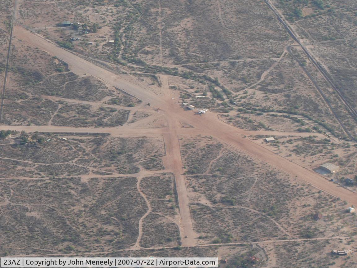 Moreton Airpark Airport (23AZ) - Moreton Airpark, near Wickenburg, AZ. The C-119 is N15501 from 