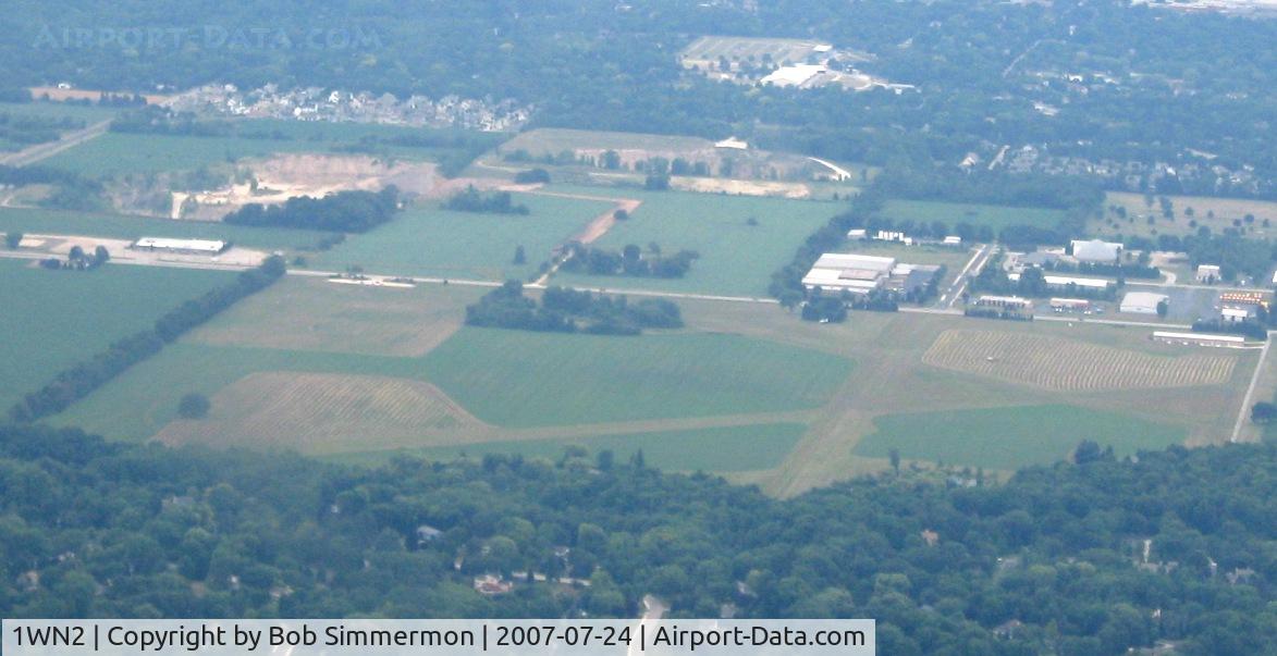 Covered Bridge Fields Airport (1WN2) - Approaching West Bend, WI
