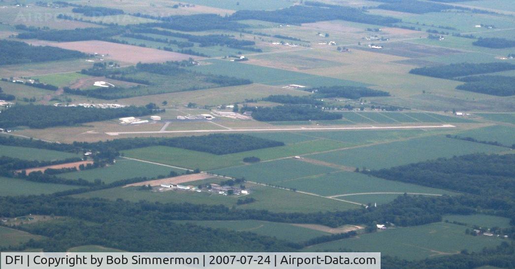 Defiance Memorial Airport (DFI) - View from 4500'