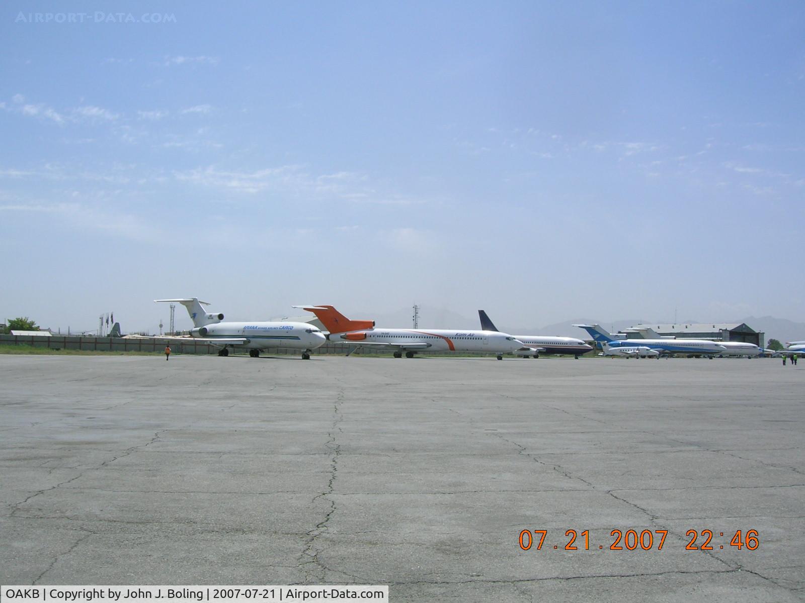 Kabul International Airport, Kabul Afghanistan (OAKB) - Old 727s and 737-200s don't die - they move to Kabul