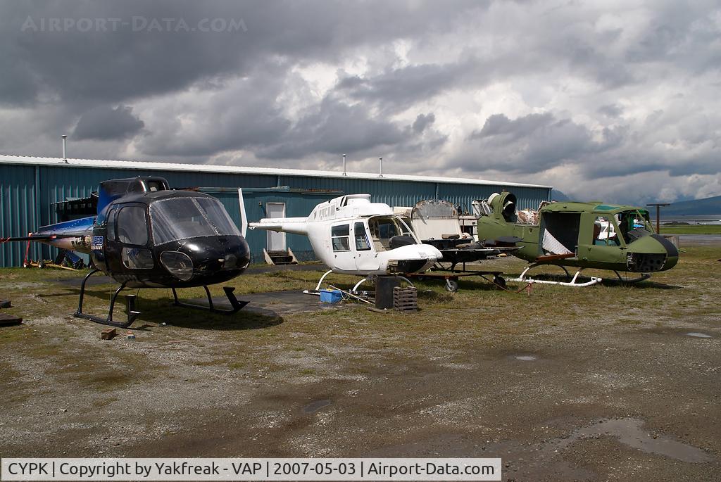 Pitt Meadows Airport (Pitt Meadows Regional Airport), Pitt Meadows, British Columbia Canada (CYPK) - Some stored helis