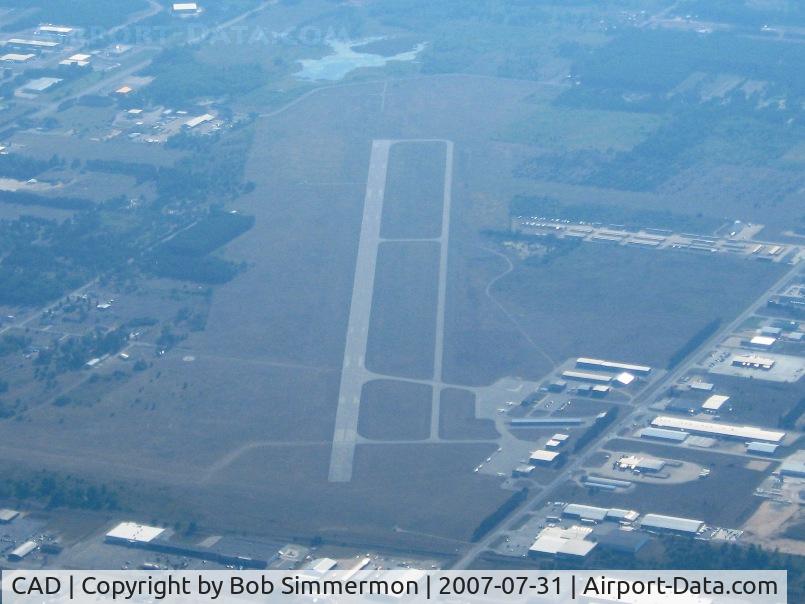 Wexford County Airport (CAD) - View from 5500' down RWY 25