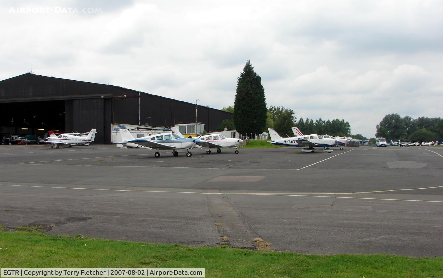 Elstree Airfield Airport, Watford, England United Kingdom (EGTR) - A small control tower for a busy Elstree airfield