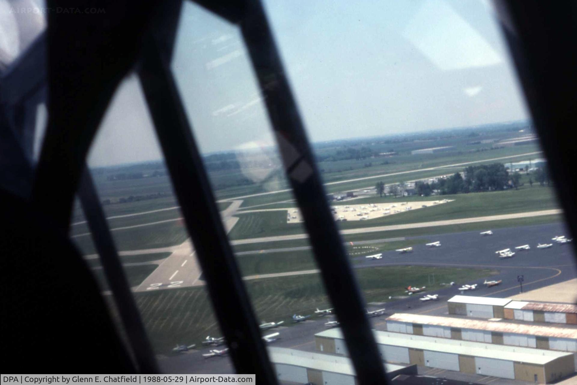 Dupage Airport (DPA) - Lining up on old runway 22, seen from the back seat of a T-6G