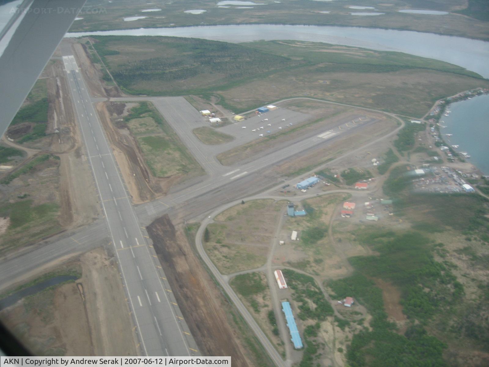 King Salmon Airport (AKN) - NOAA 48 Twin Otter is midfield for landing runway 29