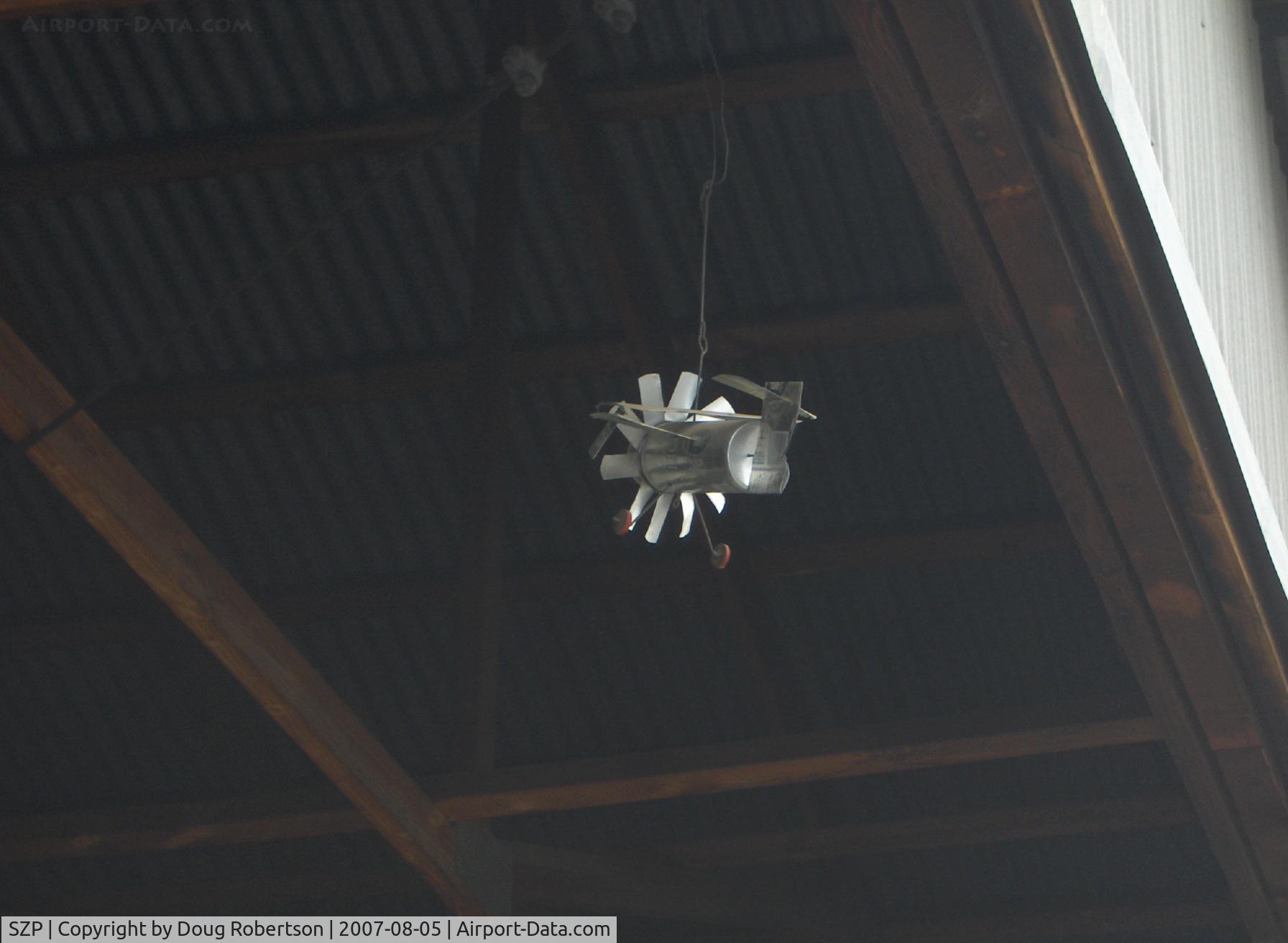 Santa Paula Airport (SZP) - Beer Can Biplane, in a Mason Hangar